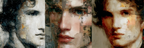 Jugendliches Mannliches Portrait Fusion Realismus Abstraktion | Fine Art und Malerei | Kunstgattungen