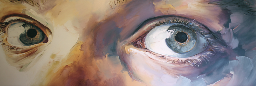 Nahaufnahme Von Augen Mit Detailreichen Texturen Und Farben | Fine Art und Malerei | Kunstgattungen