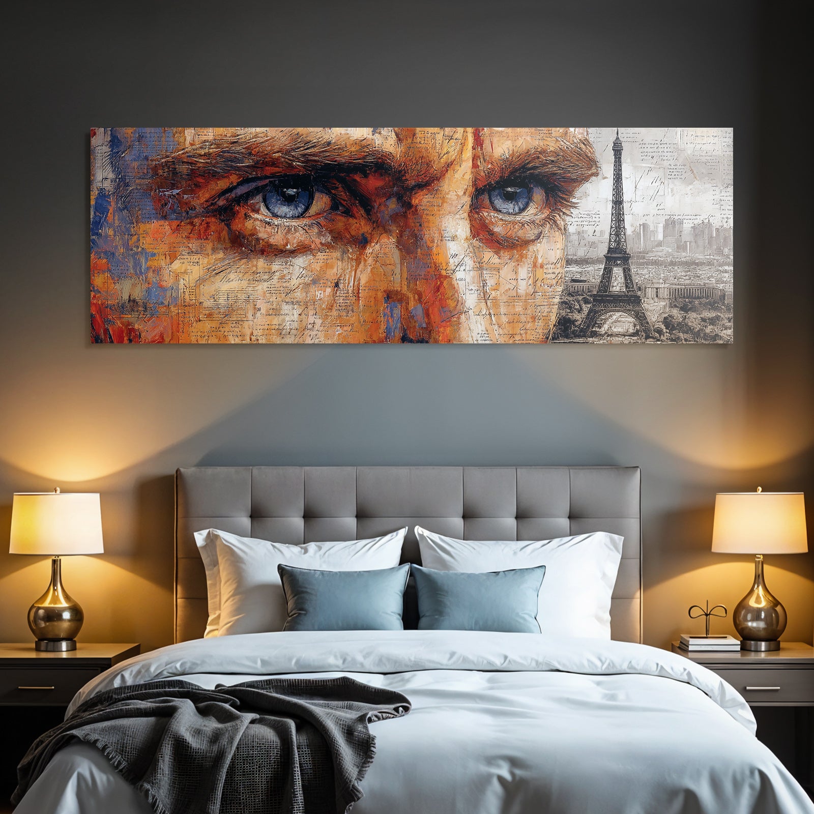 Portrait Cityscape Abstrakte Darstellung Eiffel Turm