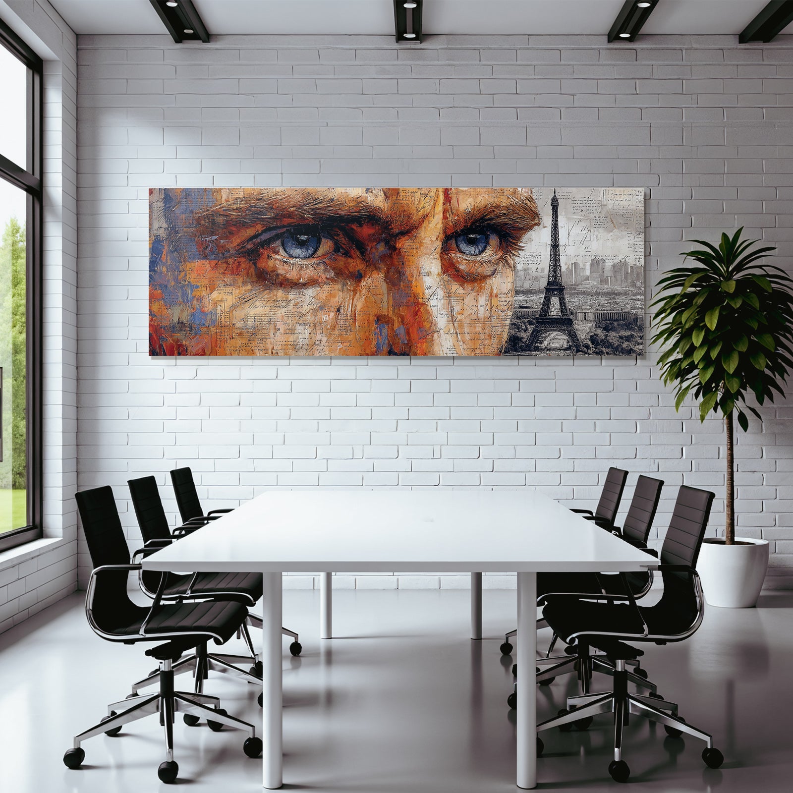 Portrait Cityscape Abstrakte Darstellung Eiffel Turm