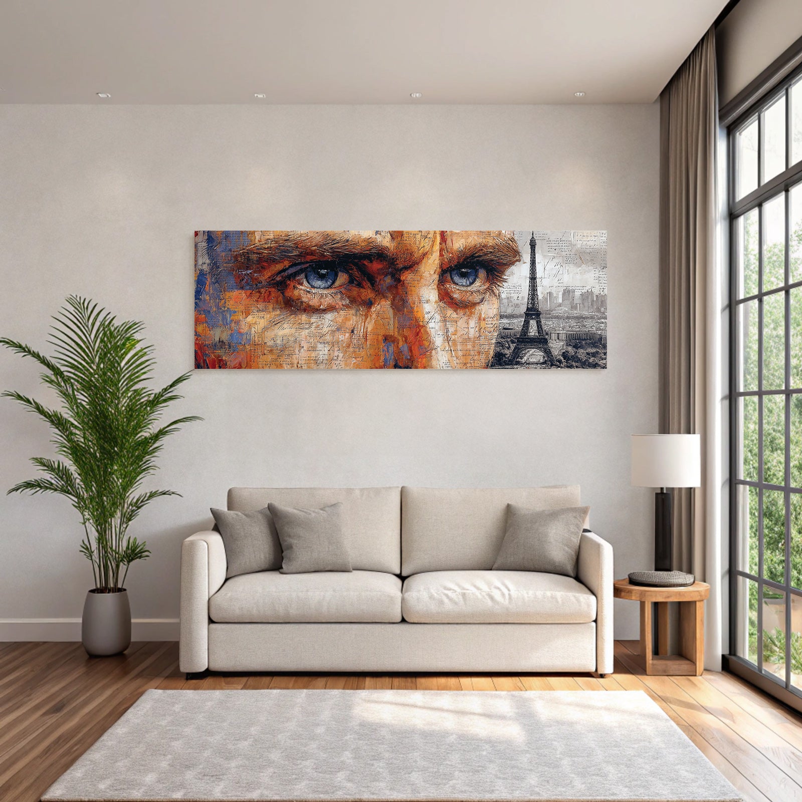Portrait Cityscape Abstrakte Darstellung Eiffel Turm