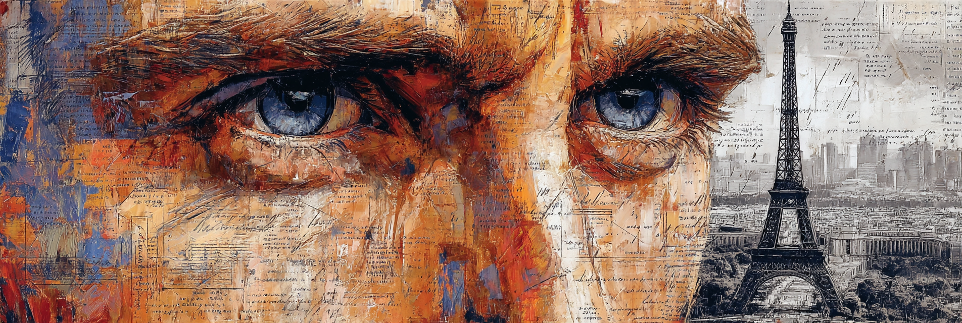 Portrait Cityscape Abstrakte Darstellung Eiffel Turm | Fine Art und Malerei | Kunstgattungen