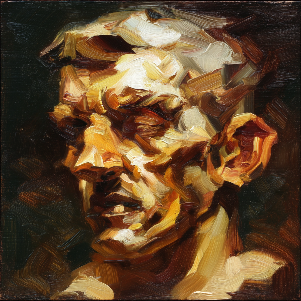 Ausdrucksvolle Gesichtsdarstellung Moderne Kunst | Fine Art und Malerei | Kunstgattungen