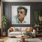 Ausdrucksvolles Portraet Mit Einem Person Welche Distinkte Merkmale Hat