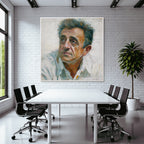 Ausdrucksvolles Portraet Mit Einem Person Welche Distinkte Merkmale Hat
