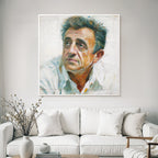 Ausdrucksvolles Portraet Mit Einem Person Welche Distinkte Merkmale Hat