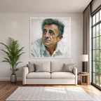 Ausdrucksvolles Portraet Mit Einem Person Welche Distinkte Merkmale Hat