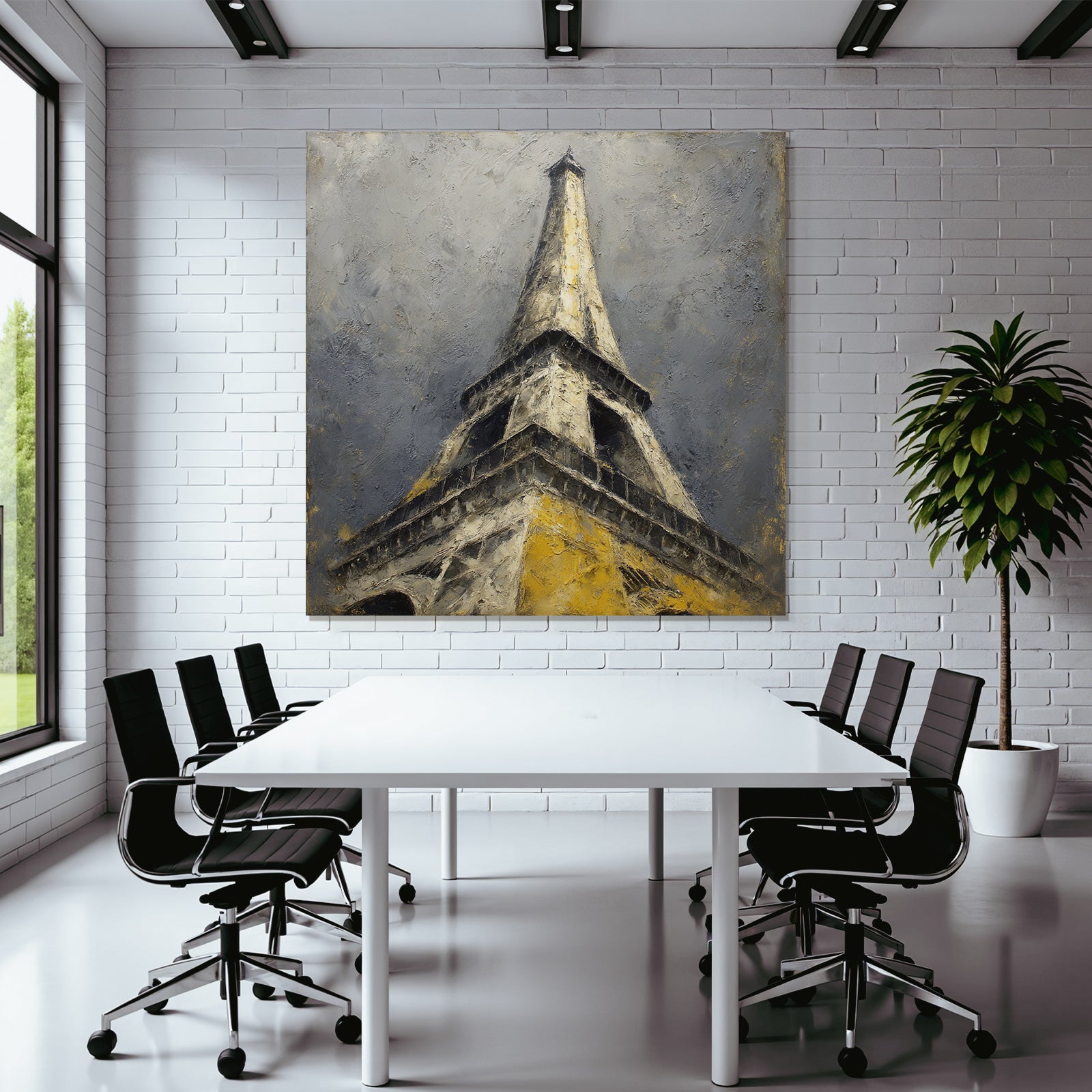 Hoch Structure Mit Grauem Himmel Kunstvolle Darstellung