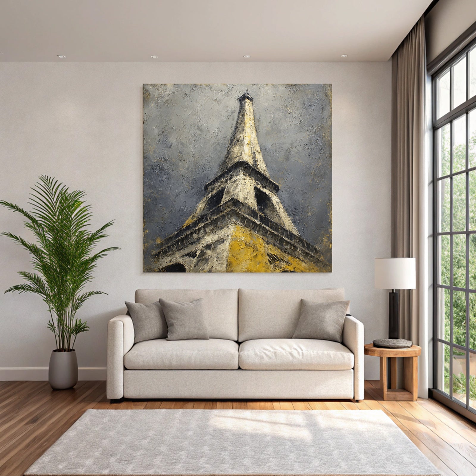 Hoch Structure Mit Grauem Himmel Kunstvolle Darstellung