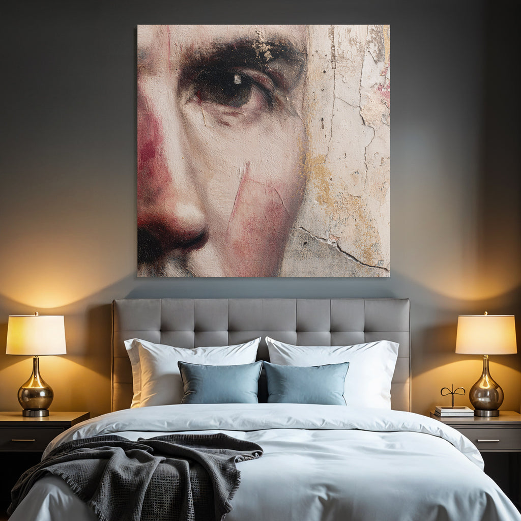 Portrait Detail Augenbereich Und Wangenstueck Mit Textur
