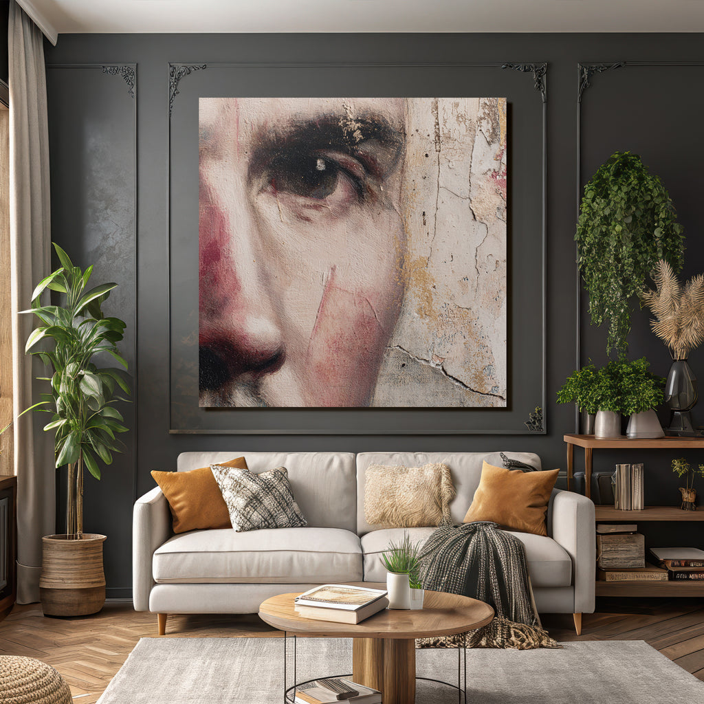 Portrait Detail Augenbereich Und Wangenstueck Mit Textur