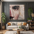 Portrait Detail Augenbereich Und Wangenstueck Mit Textur