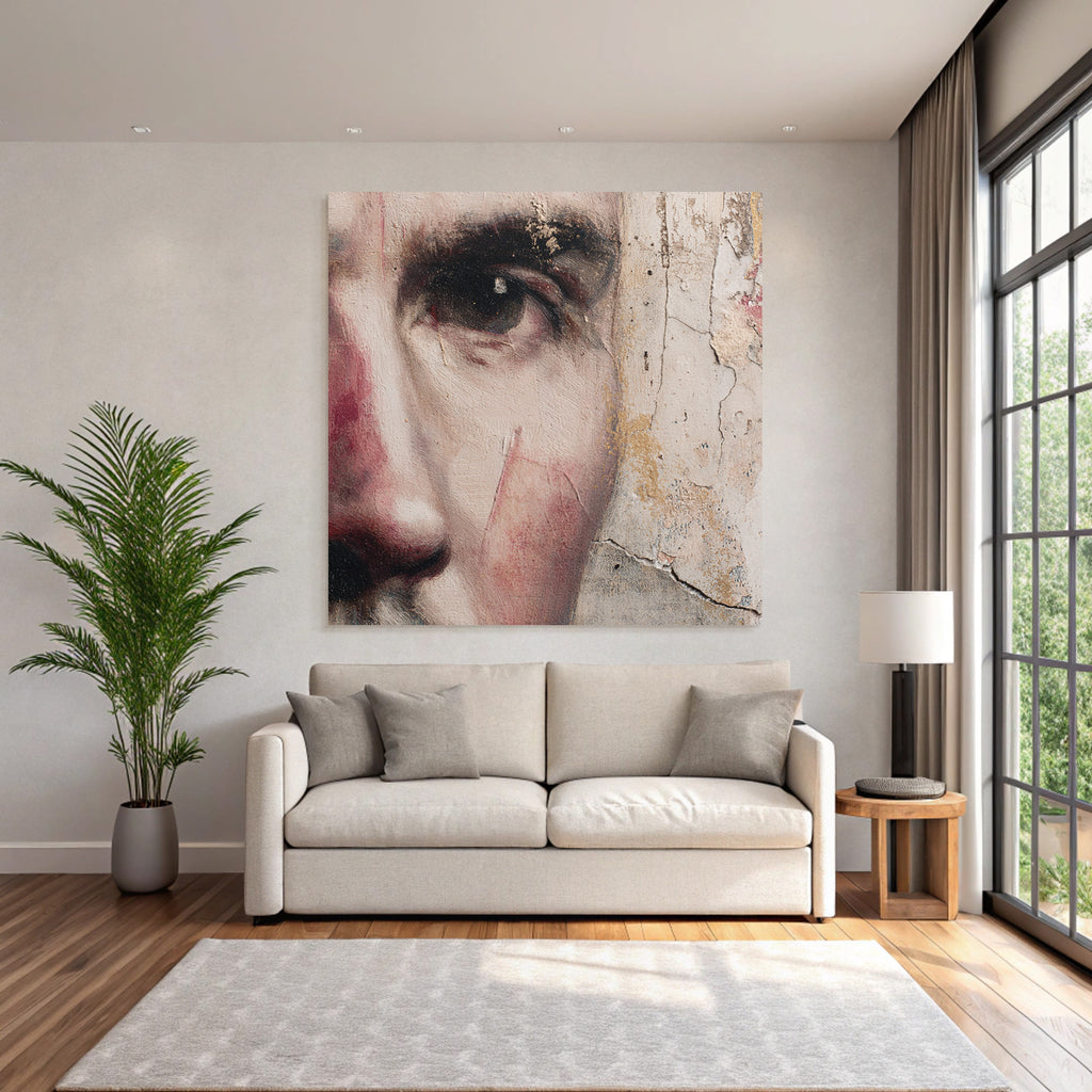 Portrait Detail Augenbereich Und Wangenstueck Mit Textur