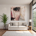 Portrait Detail Augenbereich Und Wangenstueck Mit Textur