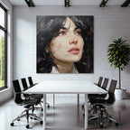 Portrait Details Und Stilvolle Darstellung Des Gesichts