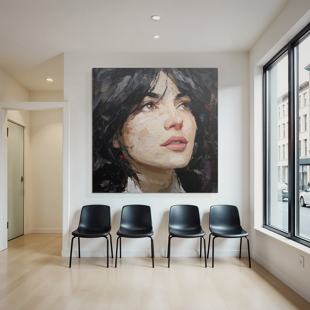 Portrait Details Und Stilvolle Darstellung Des Gesichts