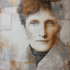 Portrait Mit Texturierte Stil Und Farb Mischung | Fine Art und Malerei | Kunstgattungen