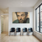 Nahaufnahme Portrait Mit Bart Und Aussdrucksstarken Augen