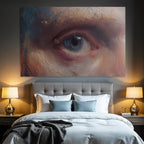 Auge Nahaufnahme Oelmalerei Detail Ausdruck Kunst