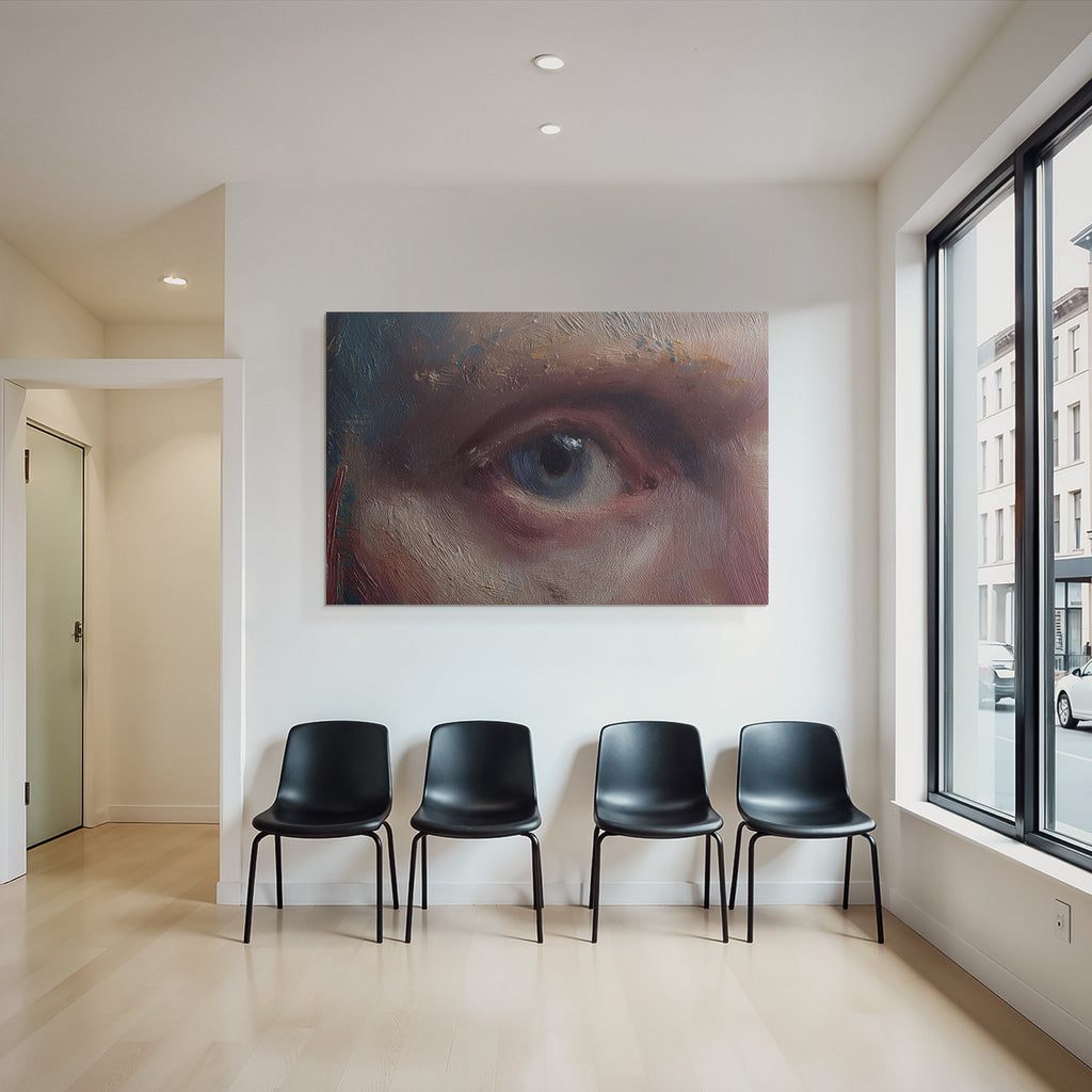 Auge Nahaufnahme Oelmalerei Detail Ausdruck Kunst