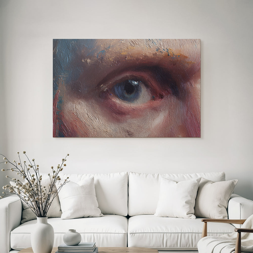 Auge Nahaufnahme Oelmalerei Detail Ausdruck Kunst