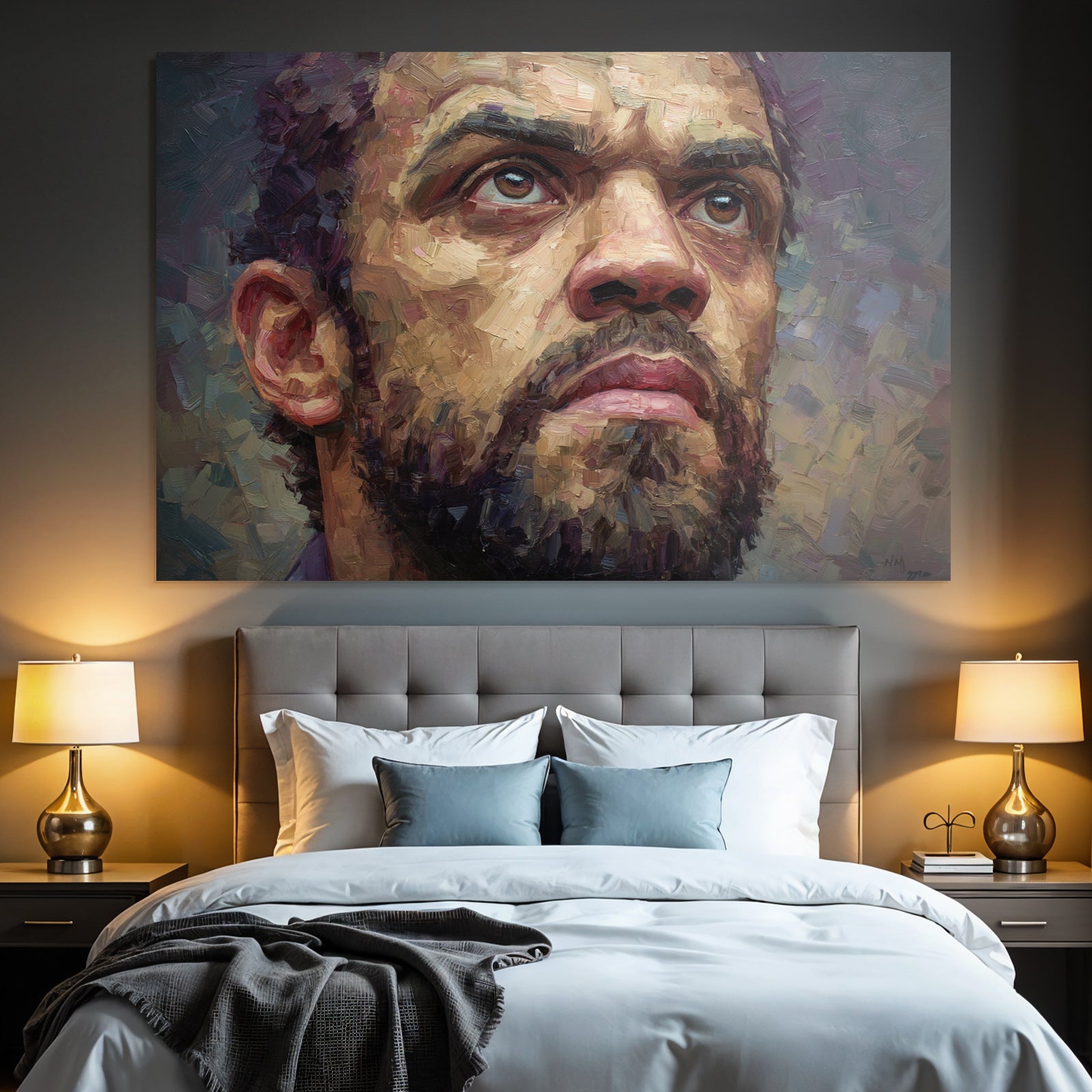 Ausdrucksvolles Gesicht Kunstwerk