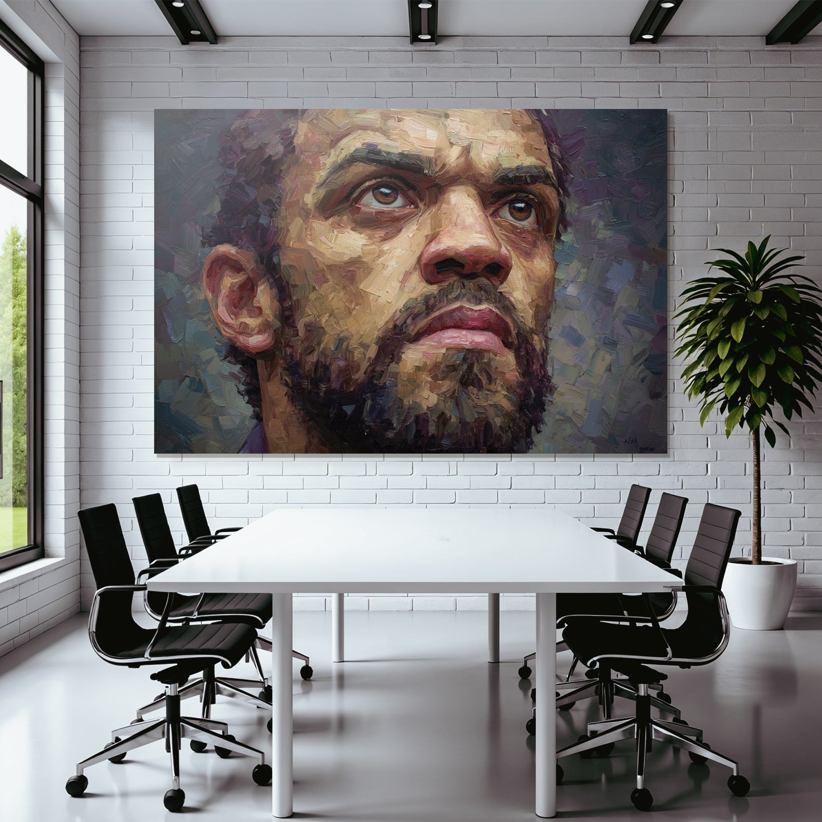 Ausdrucksvolles Gesicht Kunstwerk