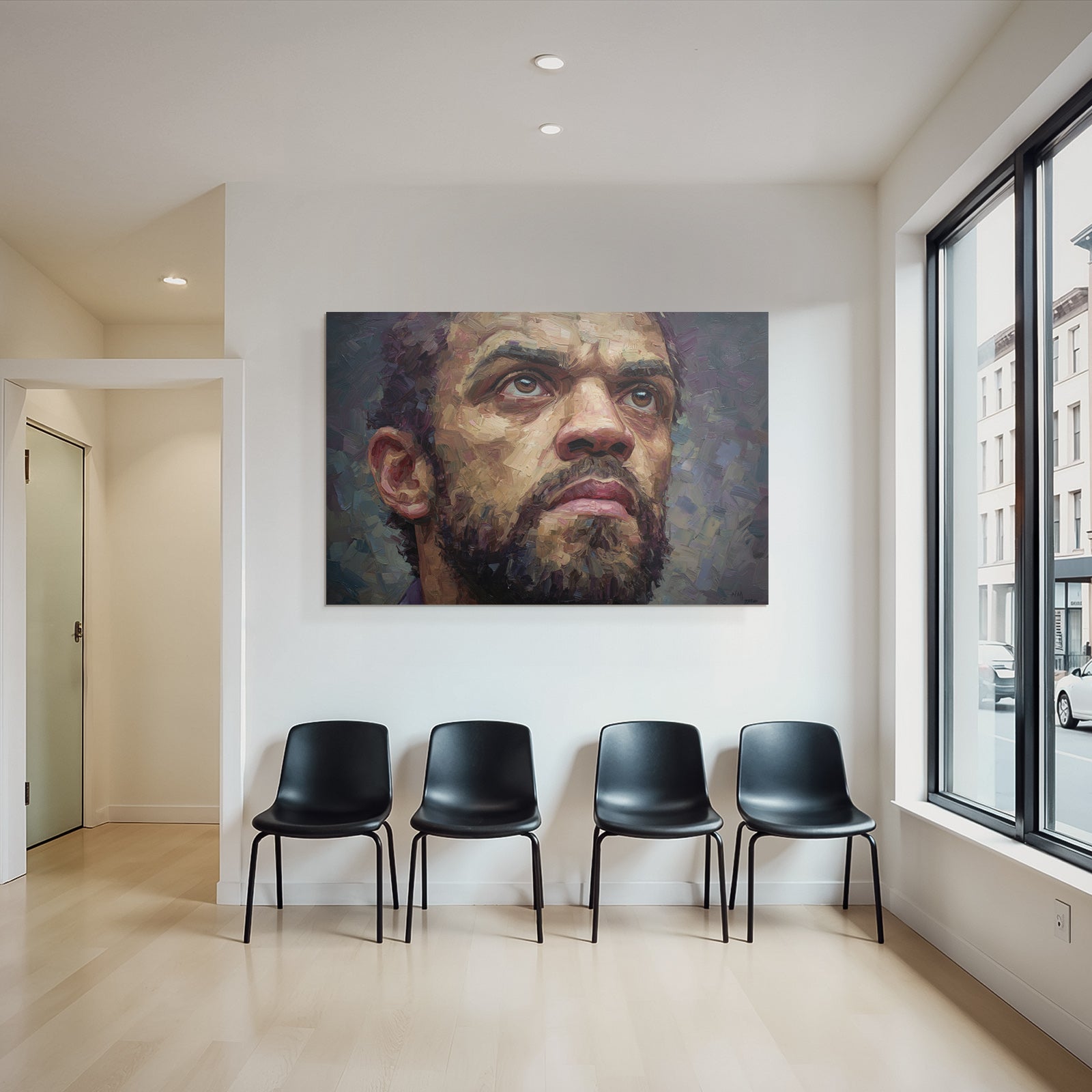 Ausdrucksvolles Gesicht Kunstwerk