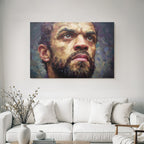 Ausdrucksvolles Gesicht Kunstwerk