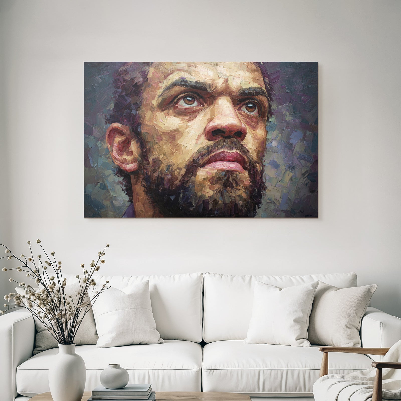Ausdrucksvolles Gesicht Kunstwerk