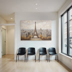 Eiffelturm Mit Paris Stadtlandschaft Kunstvolle Darstellung