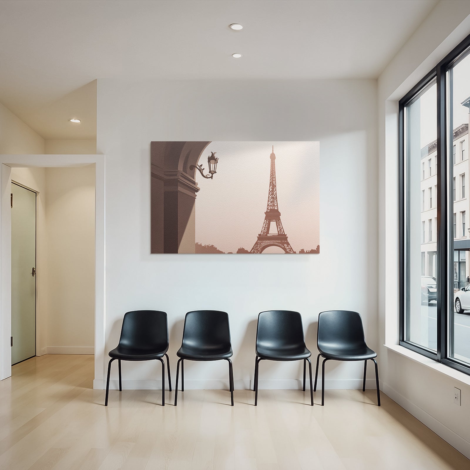 Eiffelturm Paris Romantik Charmante Illustration