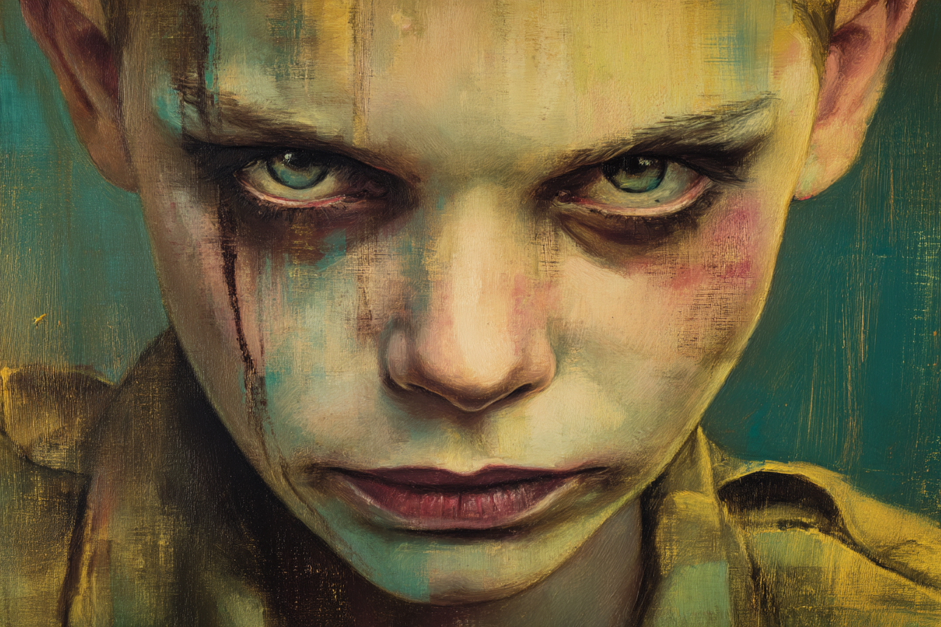 Intensive Gesicht Aquarell Kunstwerk Starke Emotionen | Fine Art und Malerei | Kunstgattungen