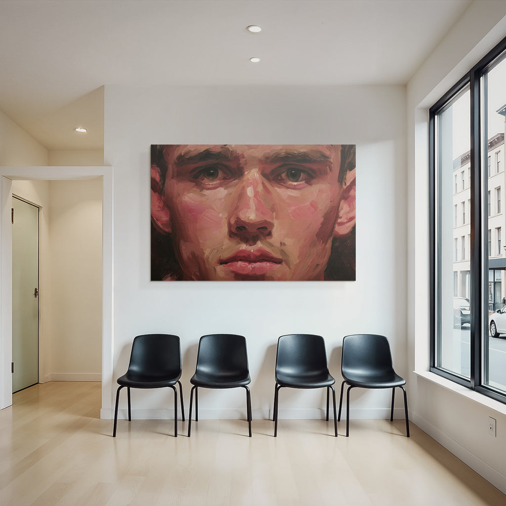 Junger Mann Portraet Impressionistisch Stil