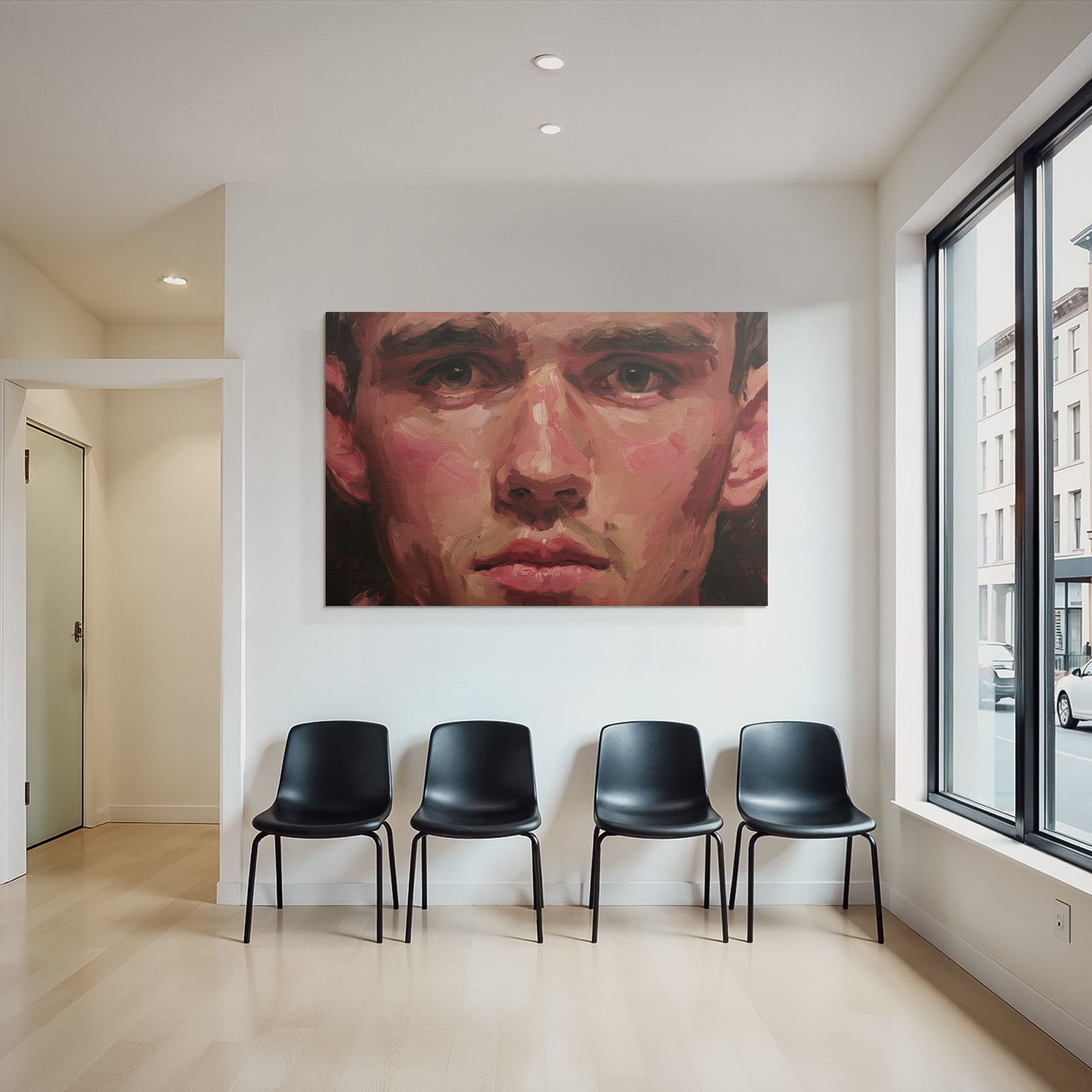 Junger Mann Portraet Impressionistisch Stil