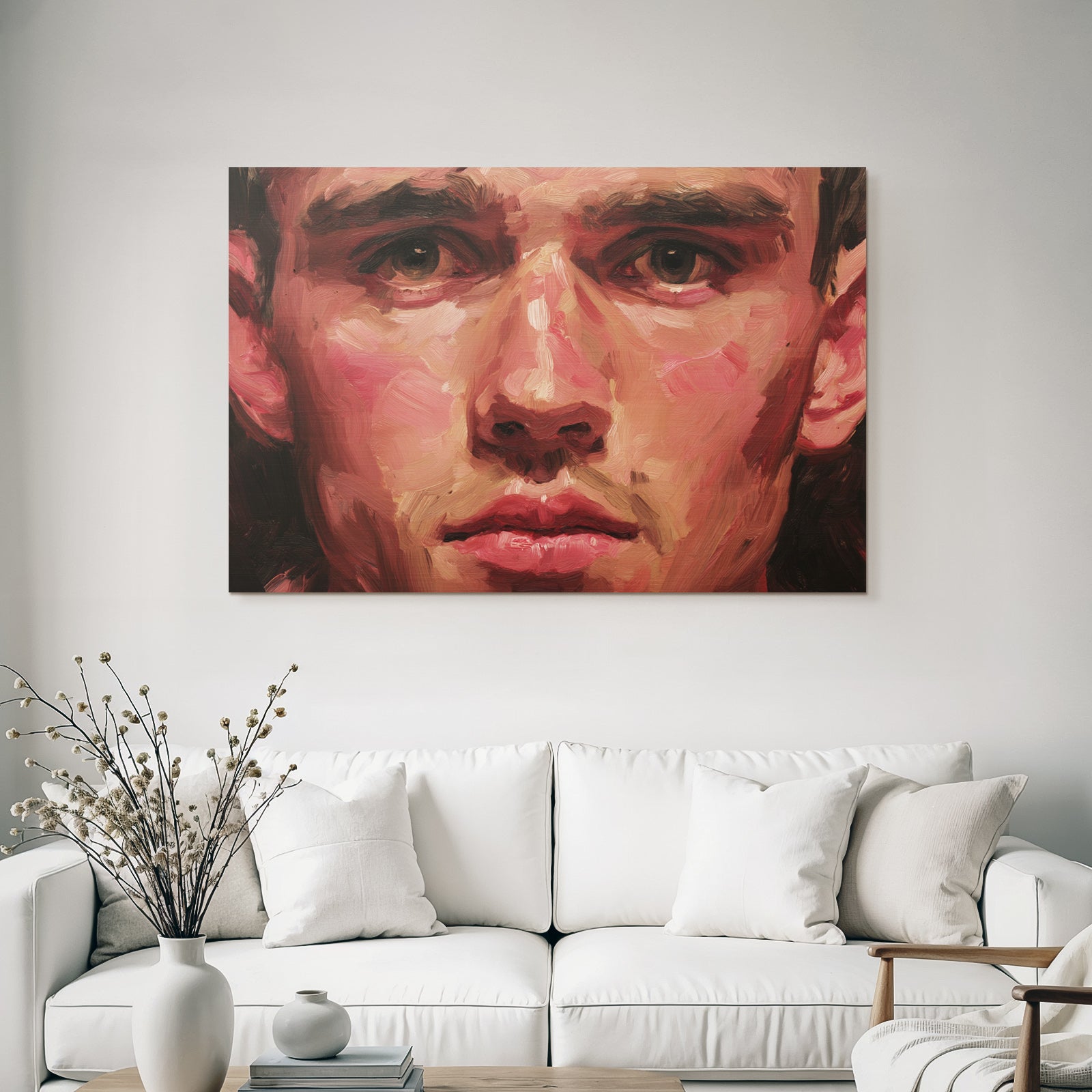 Junger Mann Portraet Impressionistisch Stil