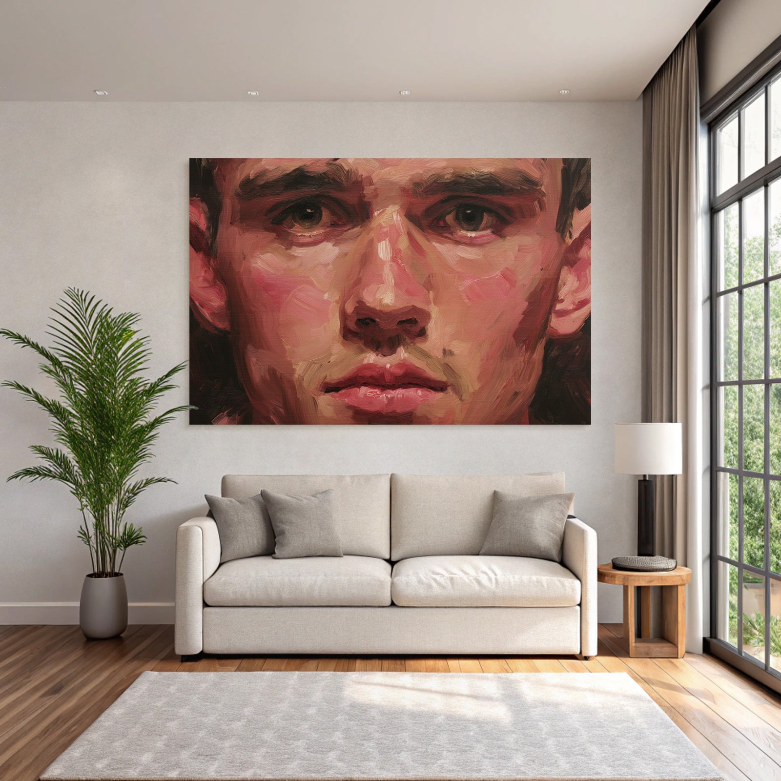 Junger Mann Portraet Impressionistisch Stil