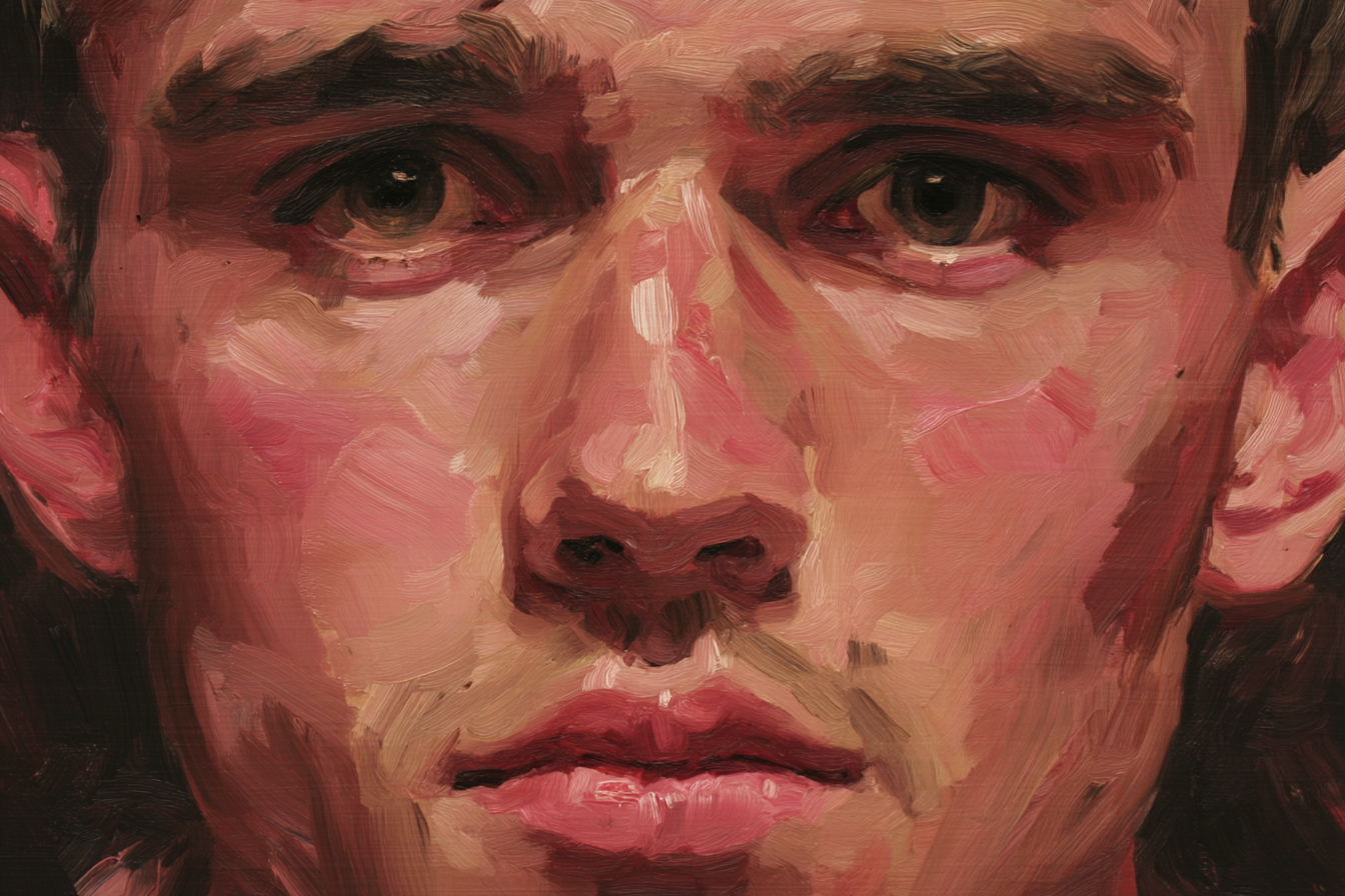 Junger Mann Portraet Impressionistisch Stil | Fine Art und Malerei | Kunstgattungen