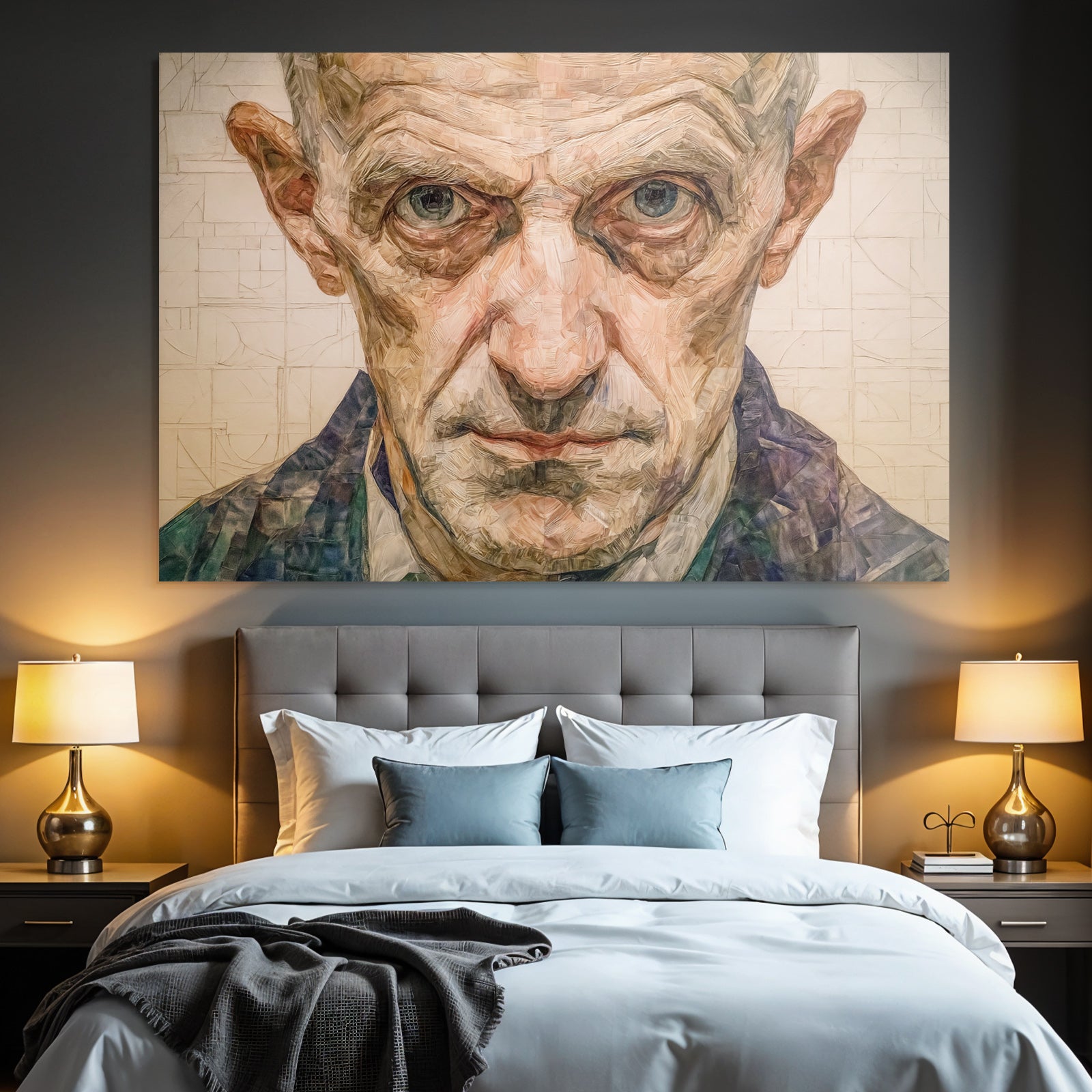 Kunstvoll Malerisches Portrait Einer Person