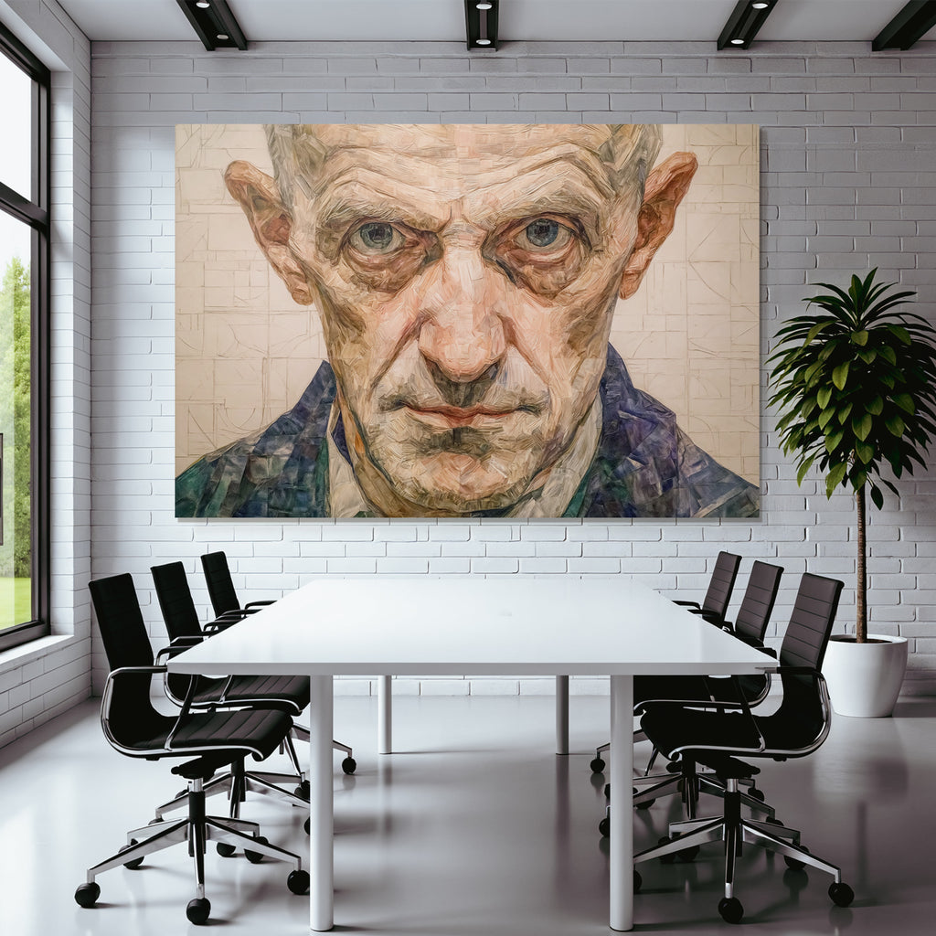 Kunstvoll Malerisches Portrait Einer Person