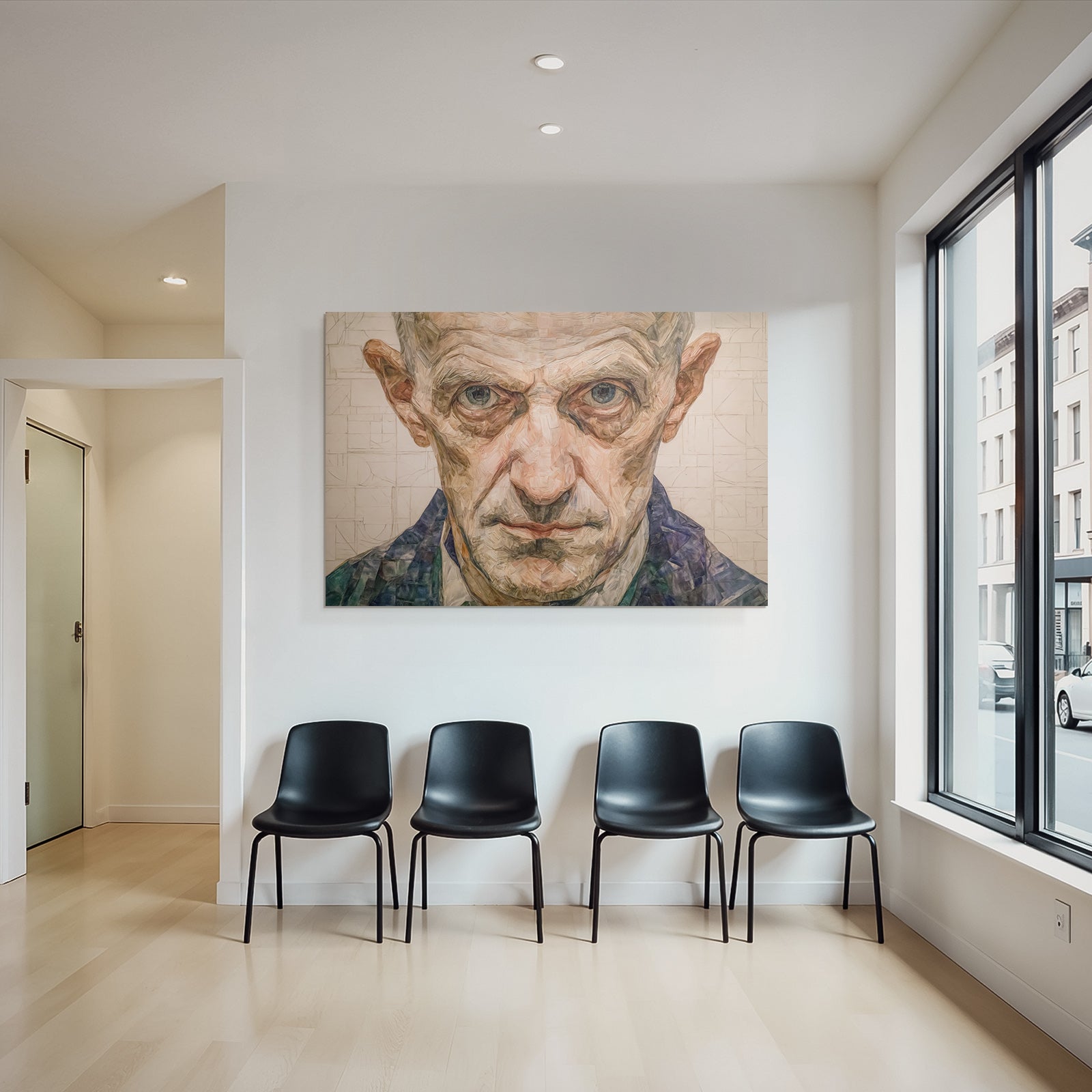 Kunstvoll Malerisches Portrait Einer Person