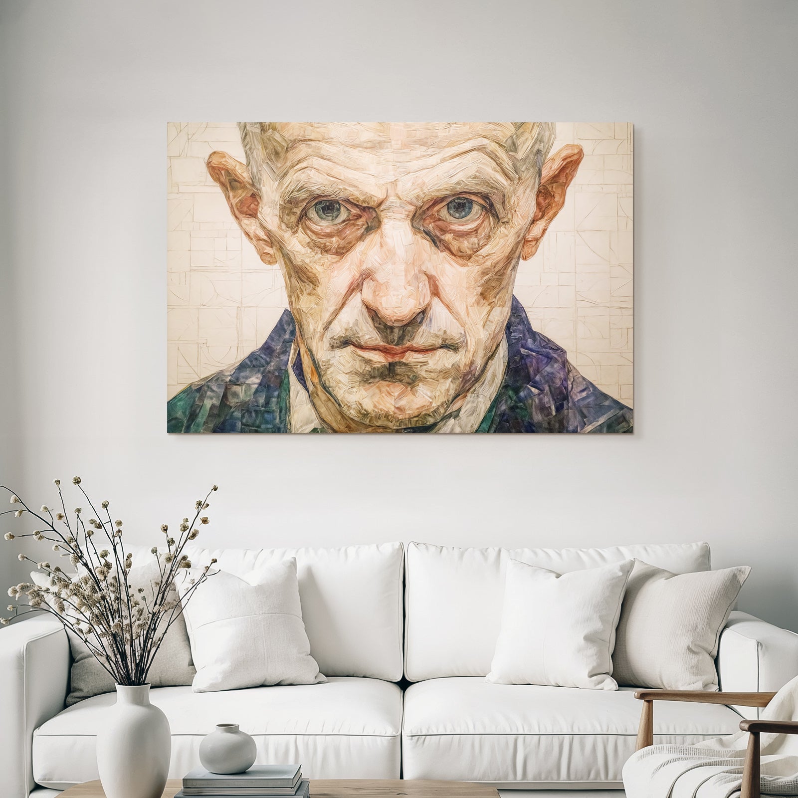 Kunstvoll Malerisches Portrait Einer Person