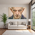 Kunstvoll Malerisches Portrait Einer Person