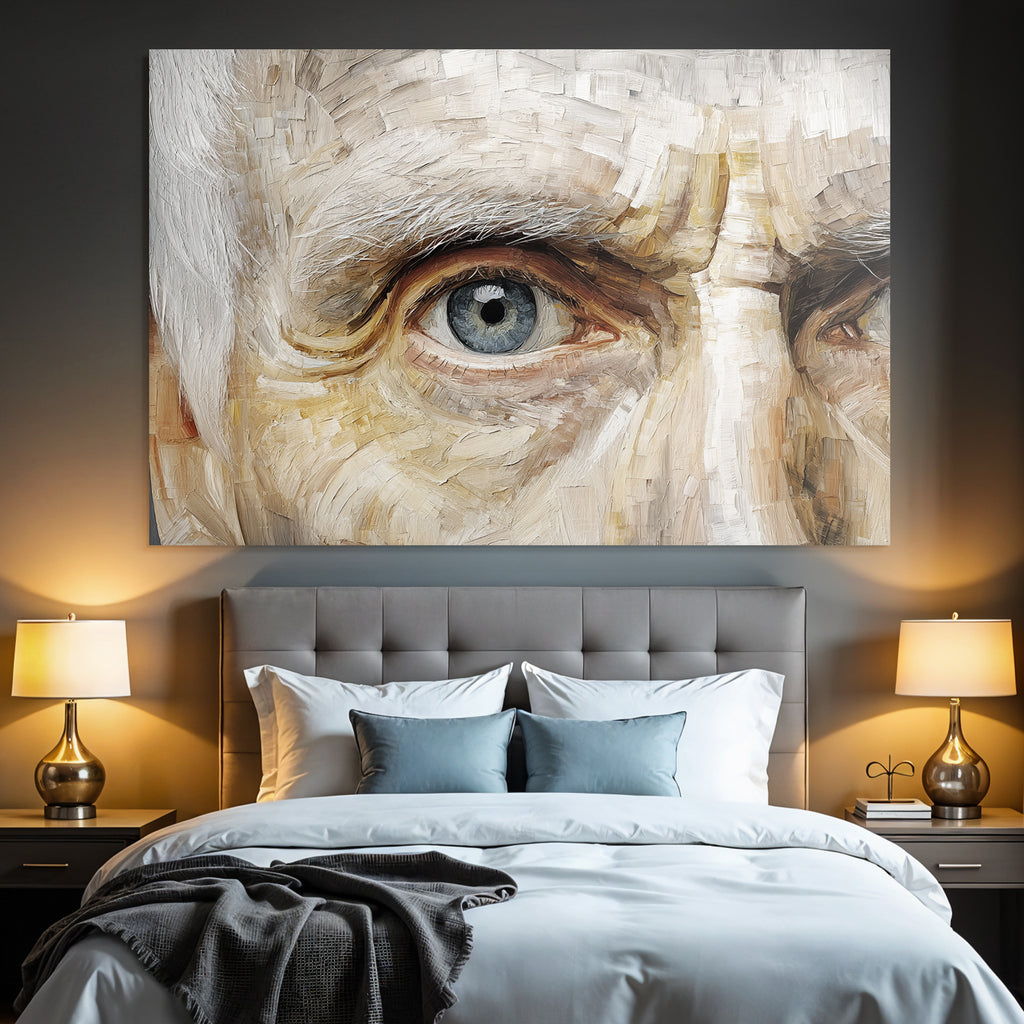 Nahaufnahme Eines Auges Kunstvolle Darstellung
