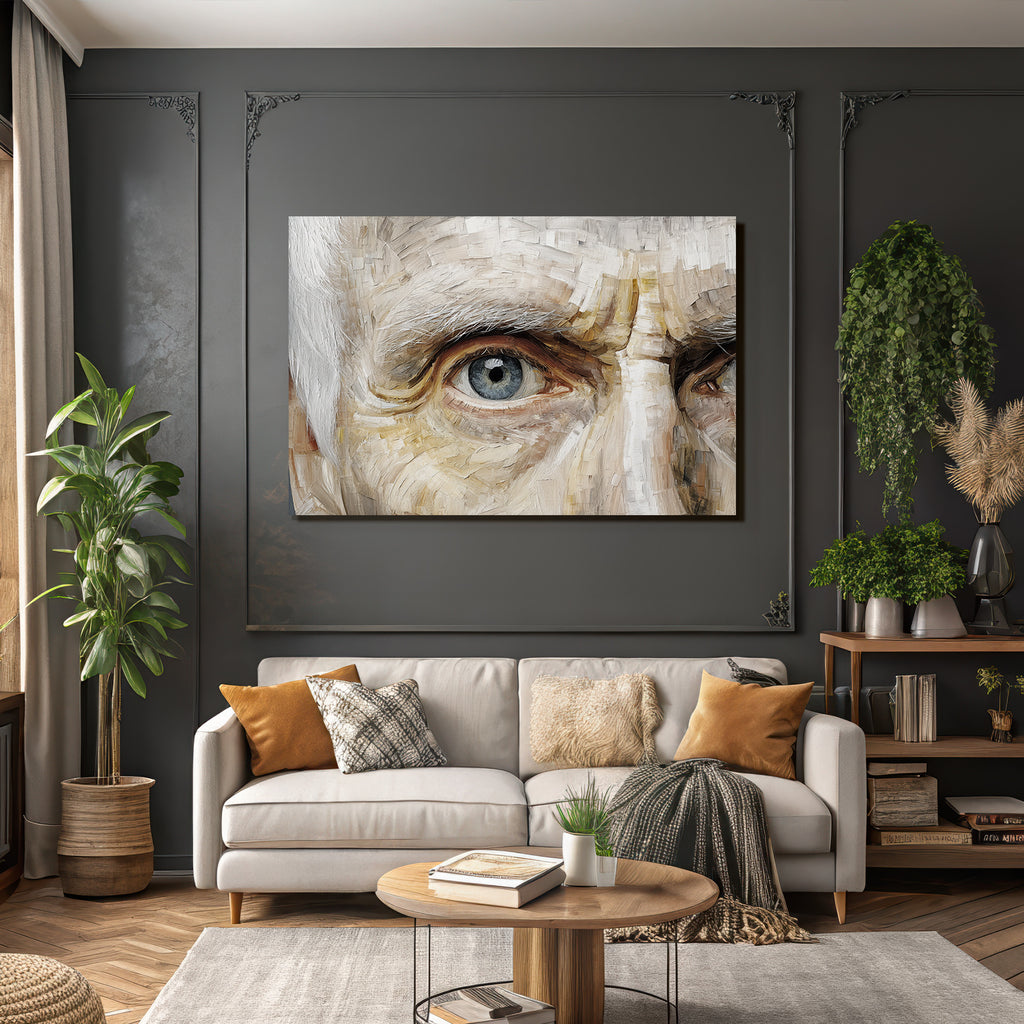Nahaufnahme Eines Auges Kunstvolle Darstellung