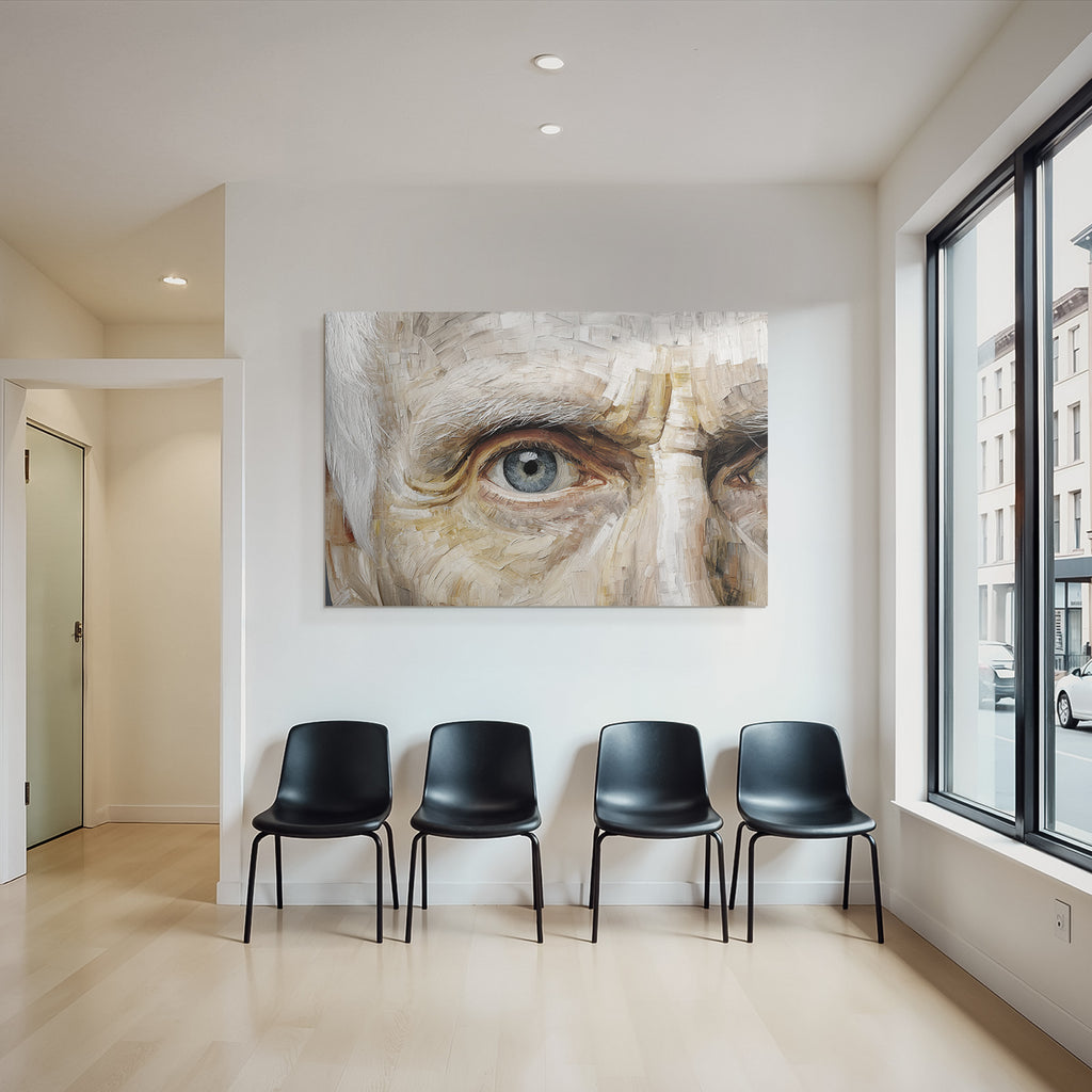 Nahaufnahme Eines Auges Kunstvolle Darstellung
