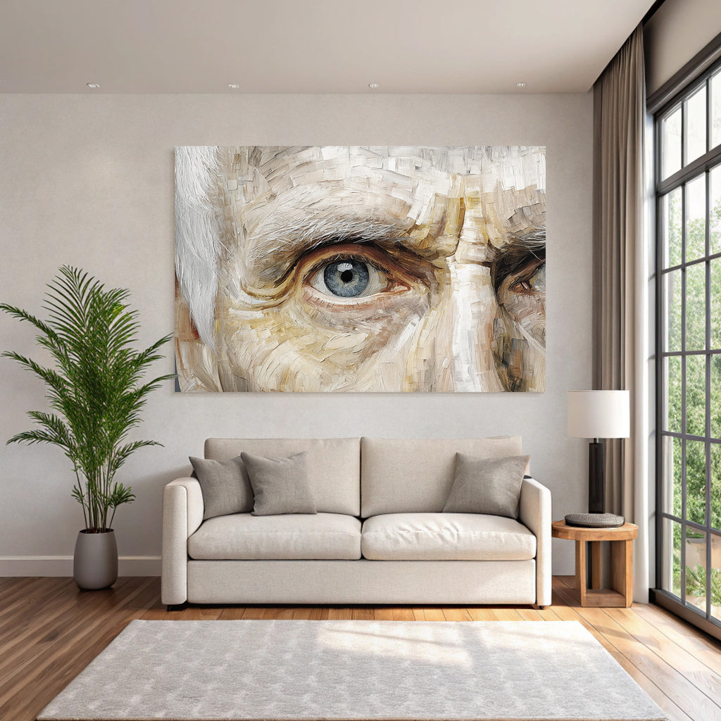 Nahaufnahme Eines Auges Kunstvolle Darstellung