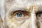 Nahaufnahme Eines Auges Kunstvolle Darstellung | Fine Art und Malerei | Kunstgattungen