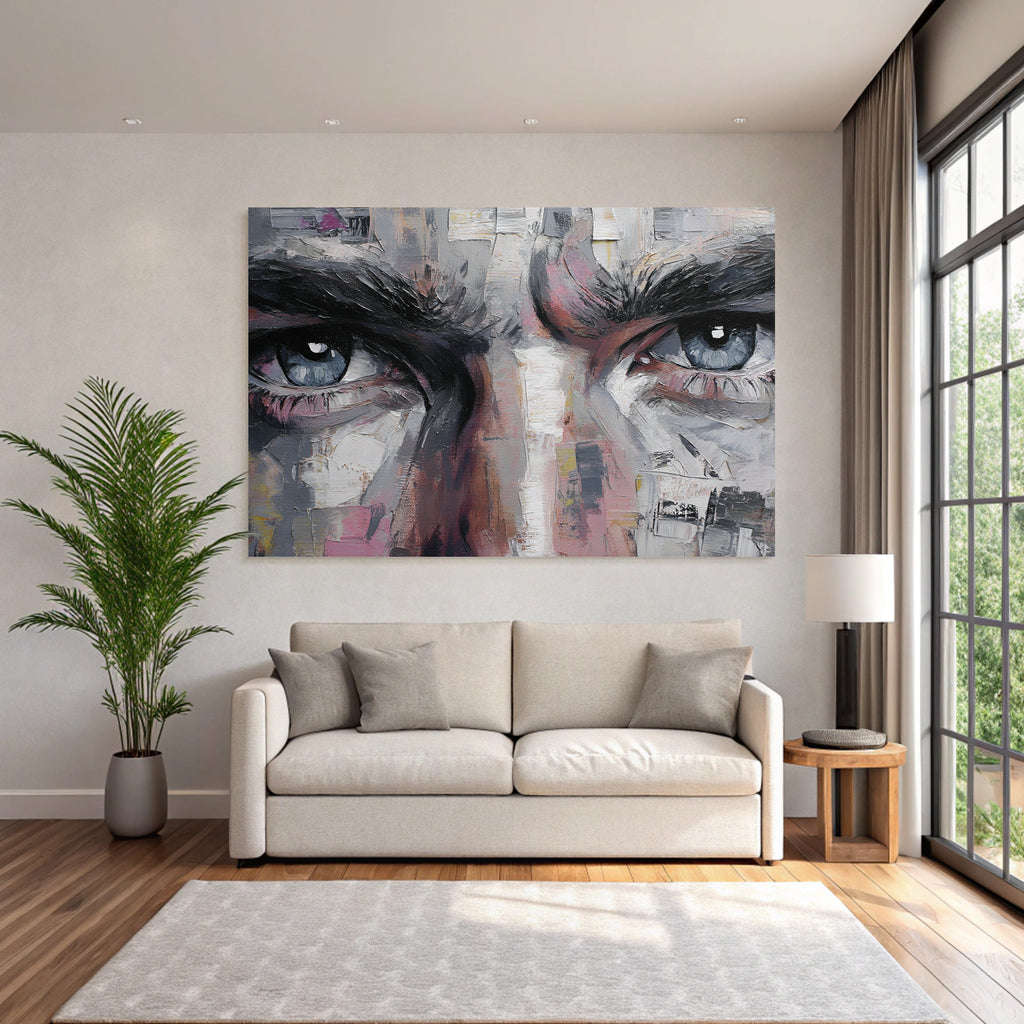Nahe Augen Expressive Malerei Fuehlen Abstraktion