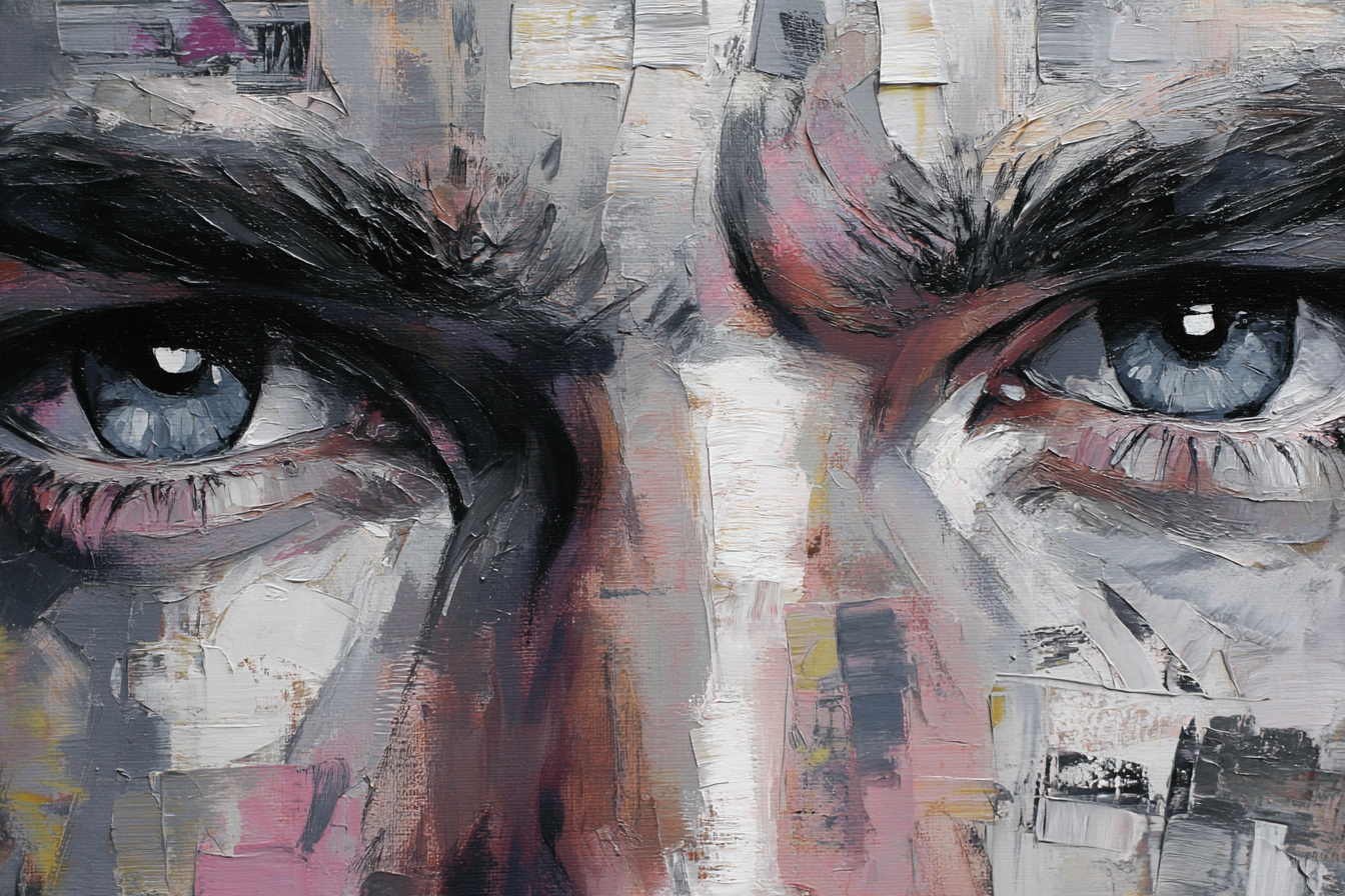 Nahe Augen Expressive Malerei Fuehlen Abstraktion | Fine Art und Malerei | Kunstgattungen